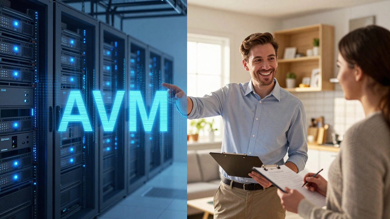 Split view of server data vs agent inspecting home