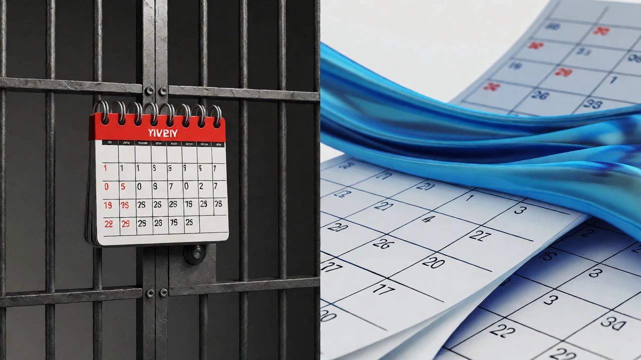 Visual metaphor comparing fixed-term vs month-to-month leases